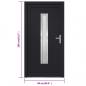 Preview: Haustür Anthrazit 98x208 cm PVC