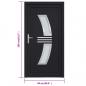 Preview: Haustür Anthrazit 98x208 cm PVC