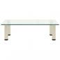 Preview: TV-Tisch 60x35x17 cm Transparentes Hartglas