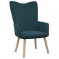 Preview: Relaxsessel Blau Samt