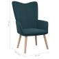 Preview: Relaxsessel Blau Samt