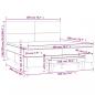 Preview: Boxspringbett mit Matratze Dunkelblau 200x200 cm Samt