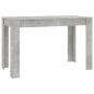 Preview: Esstisch Betongrau 120x60x76 cm Holzwerkstoff