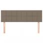 Preview: Kopfteile 2 Stk. Taupe 72x5x78/88 cm Stoff