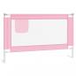 Preview: Kleinkind-Bettschutzgitter Rosa 120x25 cm Stoff