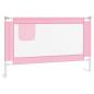 Preview: Kleinkind-Bettschutzgitter Rosa 120x25 cm Stoff