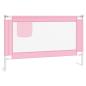 Preview: Kleinkind-Bettschutzgitter Rosa 120x25 cm Stoff