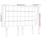 Preview: Kopfteil mit Ohren Taupe 147x23x118/128 cm Stoff