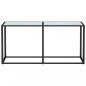 Preview: Konsolentisch Weiß Marmor-Optik 160x35x75,5 cm Hartglas