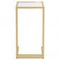 Preview: Computer-Beistelltisch Transparent 50x35x65 cm Hartglas