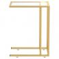 Preview: Computer-Beistelltisch Transparent 50x35x65 cm Hartglas