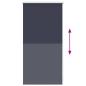 Preview: Verdunkelungsrollo 44,4 x 100 cm, Stoffbreite 40 cm, Grau