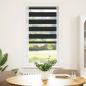 Preview: Doppelrollo Seitenzug 80 x 150 cm schwarz