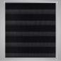 Preview: Doppelrollo Seitenzug 80 x 150 cm schwarz