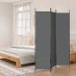 Preview: ARDEBO.de - 3-tlg. Paravent Anthrazit 150x200 cm Stoff