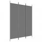 Preview: 3-tlg. Paravent Anthrazit 150x200 cm Stoff
