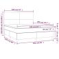Preview: Boxspringbett mit Matratze Schwarz 160x200 cm Samt