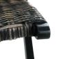Preview: Relaxstuhl Schwarz Natur Kubu-Rattan und Massivholz Mahagoni