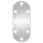 Preview: Wandspiegel mit LED-Leuchten 25x60 cm Glas Oval