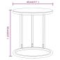 Preview: Beistelltisch Golden und Schwarz 45 cm Hartglas