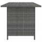 Preview: Garten-Esstisch Grau 110x70x65 cm Poly Rattan