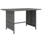 Preview: 9-tlg. Garten-Lounge-Set mit Kissen Poly Rattan Grau