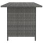 Preview: 10-tlg. Garten-Lounge-Set mit Kissen Poly Rattan Grau
