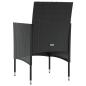 Preview: 8-tlg. Garten-Lounge-Set mit Auflagen Poly Rattan Schwarz