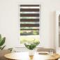 Preview: Doppelrollo 40 x 100 cm Kaffeebraun