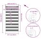 Preview: Doppelrollo 40 x 100 cm Kaffeebraun