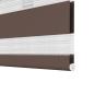 Preview: Doppelrollo 40 x 100 cm Kaffeebraun