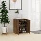 Preview: ARDEBO.de - Schuhschrank Räuchereiche 60x35x70 cm Holzwerkstoff