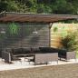 Preview: ARDEBO.de - 14-tlg. Garten-Lounge-Set mit Kissen Poly Rattan Dunkelgrau