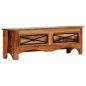 Preview: TV-Schrank 120x30x40 cm Altholz Massiv