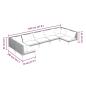 Preview: 7-tlg. Garten-Lounge-Set mit Kissen Poly Rattan Dunkelgrau