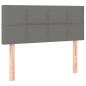 Preview: Boxspringbett mit Matratze Dunkelgrau 90x200 cm Stoff