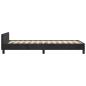 Preview: Bettgestell mit Kopfteil Schwarz 90x200 cm Samt