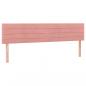 Preview: LED Kopfteil Rosa 180x5x78/88 cm Samt