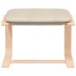 Preview: Fußhocker Creme 51x41x40 cm Stoff