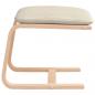 Preview: Fußhocker Creme 51x41x40 cm Stoff