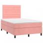 Preview: Boxspringbett mit Matratze Rosa 120x200 cm Samt