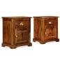 Preview: Nachttisch 2 Stk. 40 x 30 x 50 cm Massivholz