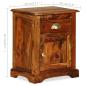 Preview: Nachttisch 2 Stk. 40 x 30 x 50 cm Massivholz