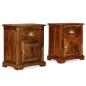 Preview: Nachttisch 2 Stk. 40 x 30 x 50 cm Massivholz
