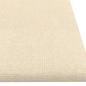 Preview: Wandpaneele 12 Stk. Creme 60x15 cm Stoff 1,08 m²