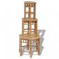 Preview: Gartenhocker 3 Stk. Bambus