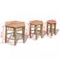 Preview: Gartenhocker 3 Stk. Bambus