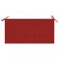 Preview: Gartenbank-Auflage Rot 100x50x3 cm Oxford-Gewebe