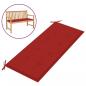 Preview: Gartenbank-Auflage Rot 120x50x3 cm Oxford-Gewebe