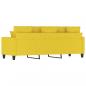 Preview: 3-Sitzer-Sofa Hellgelb 180 cm Stoff